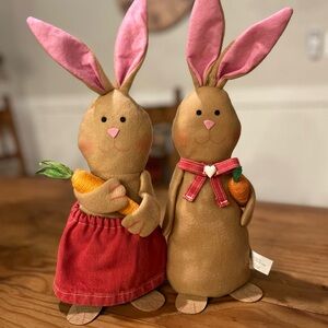 Easter Bunny Couple with Custom Clothing